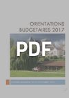 Orientations budgétaires 2017